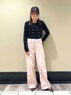 「アイテム（アンサンブル）」を使った、LILY BROWNさん（レディース・153cm）の秋コーディネート
