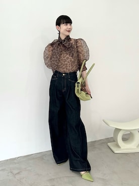 「アイテム（キーホルダー）」を使った、LILY BROWNさん（レディース・161cm）の夏コーディネート