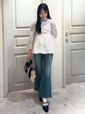 「ジャガード」｜LILY BROWNさん（レディース・161cm）の冬コーディネート