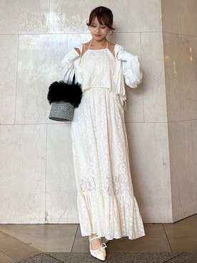 「LILY BROWN（リリーブラウン）のアイテム」を使った、LILY BROWNさん（レディース・151cm）の春コーディネート