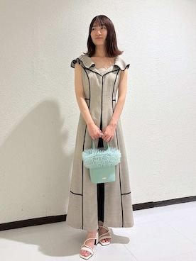 「LILY BROWN（リリーブラウン）のアイテム（ワンピース/ドレス）」を使った、LILY BROWNさん（レディース・153cm）の夏コーディネート