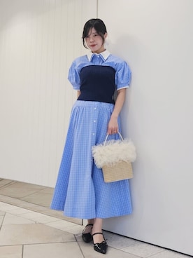 「LILY BROWN（リリーブラウン）のアイテム」を使った、LILY BROWNさん（レディース・150cm）の春コーディネート