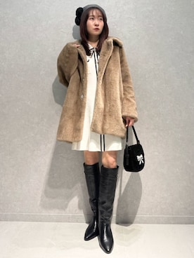 「ビジュー」｜LILY BROWNさん（レディース・155cm）の秋コーディネート