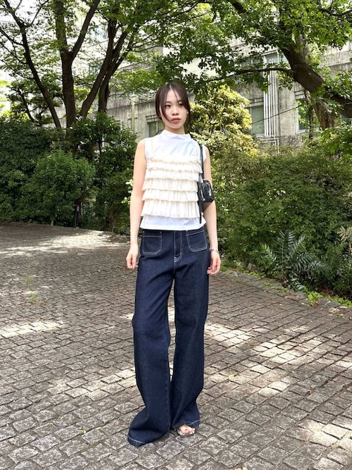 ストレッチセミフレアデニムパンツ（その他パンツ）｜LILY BROWN