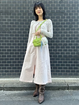 「LILY BROWN（リリーブラウン）のアイテム（財布/小物）」を使った、LILY BROWNさん（レディース・160cm）の春コーディネート
