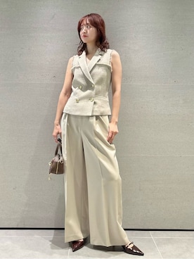 「LILY BROWN（リリーブラウン）のアイテム（パンツ）」を使った、LILY BROWNさん（レディース・163cm）の夏コーディネート