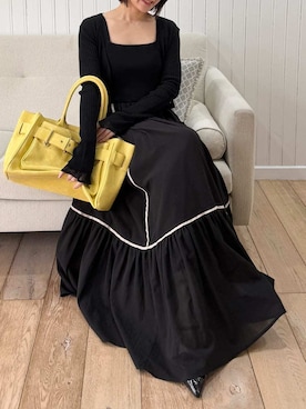 「LILY BROWN（リリーブラウン）のアイテム」を使った、LILY BROWNさん（レディース・152cm）の春コーディネート