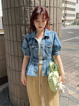 「LILY BROWN（リリーブラウン）のアイテム」を使った、LILY BROWNさん（レディース・153cm）の春コーディネート