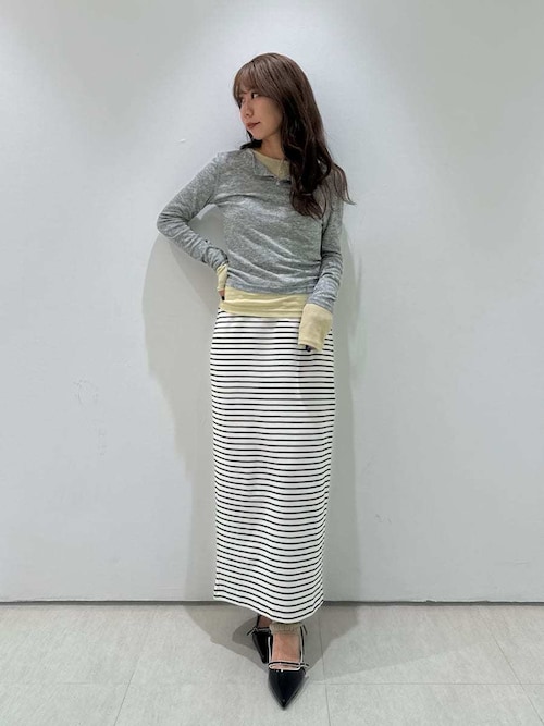 セール】ペンシルスウェットスカート（スカート）｜LILY BROWN（リリーブラウン）のファッション通販 - ZOZOTOWN わたにゃべ様専用Lily Brownレーススカートと変形ブラウントップス