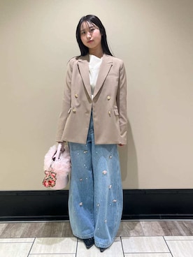 LILY BROWNさん（レディース・153cm）の冬コーディネート