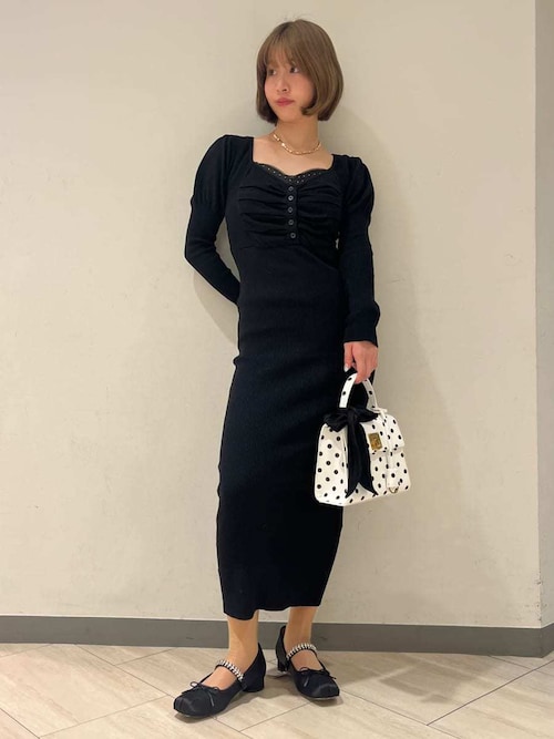 レーススカーフ付きハンドバッグ