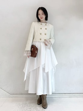 LILY BROWNさん（レディース・154cm）の冬コーディネート