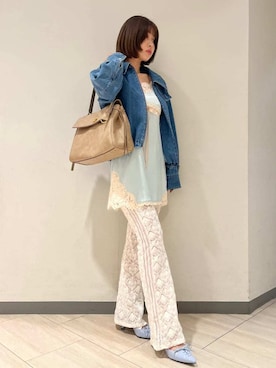 「LILY BROWN（リリーブラウン）のアイテム（アクセサリー）」を使った、LILY BROWNさん（レディース・162cm）の春コーディネート