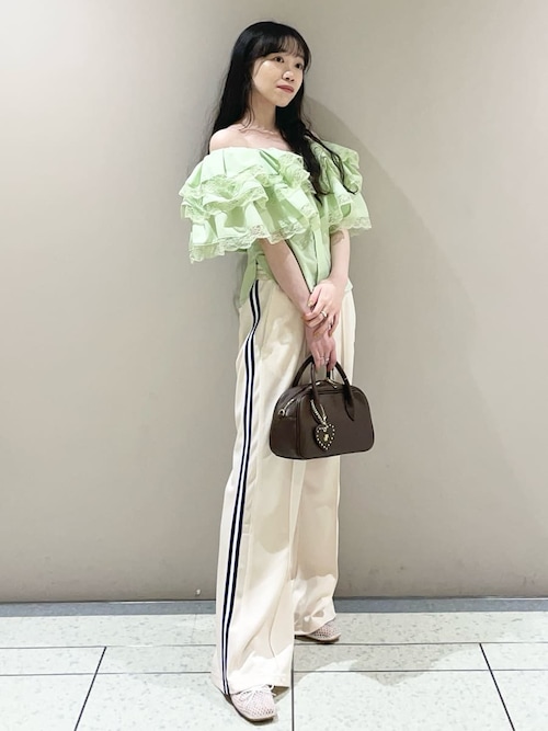 ピコレースフレアトラックパンツ（その他パンツ）｜LILY BROWN（リリー
