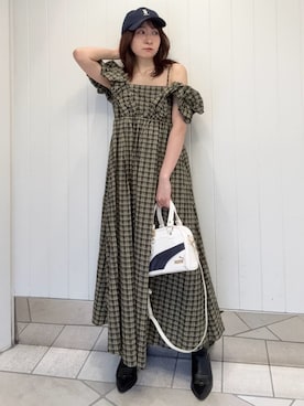 「LILY BROWN（リリーブラウン）のアイテム（シューズ）」を使った、LILY BROWNさん（レディース・153cm）の夏コーディネート