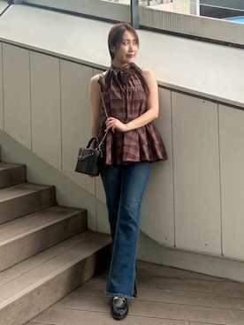 LILY BROWNさん（レディース・159cm）の夏コーディネート