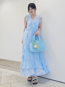 「LILY BROWN（リリーブラウン）のアイテム」を使った、LILY BROWNさん（レディース・150cm）の夏コーディネート