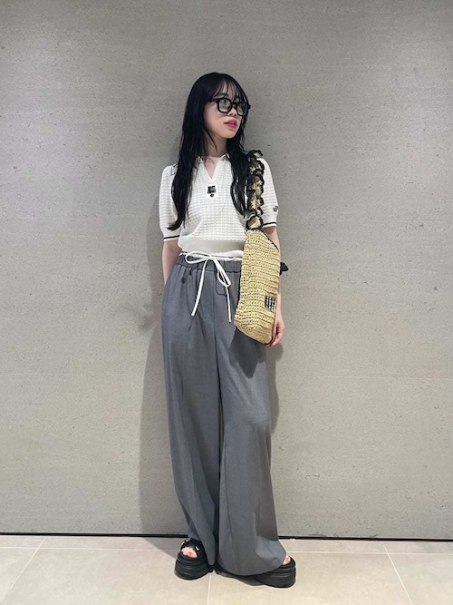 【新品】リリーブラウン　シアーポロニットトップス LILY BROWN×MARY QUANT】シアーポロニットトップス（ニット