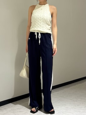 「LILY BROWN（リリーブラウン）のアイテム（パンツ）」を使った、LILY BROWNさん（レディース・163cm）の夏コーディネート