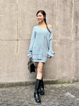 「LILY BROWN（リリーブラウン）のアイテム（アクセサリー）」を使った、LILY BROWNさん（レディース・162cm）の冬コーディネート