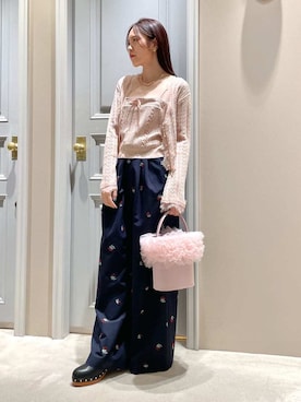 「アイテム（ブラジャー）」を使った、LILY BROWNさん（レディース・156cm）の春コーディネート