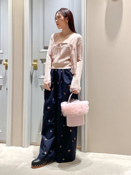 LILY BROWN×KEITA MARUYAMA エンブロイダリートラウザーズ LILY BROWN×KEITA MARUYAMA】sakuraエンブロイダリートラウザーズ
