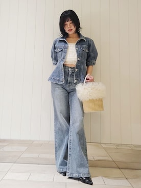 「LILY BROWN（リリーブラウン）のアイテム」を使った、LILY BROWNさん（レディース・150cm）の春コーディネート