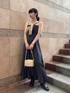「アイテム（その他ヘアアクセサリー）」を使った、LILY BROWNさん（レディース・160cm）の夏コーディネート