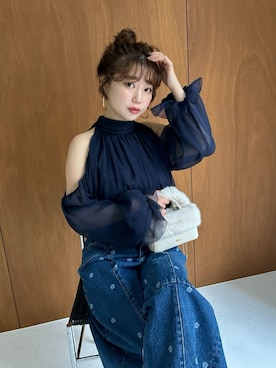 「LILY BROWN（リリーブラウン）のアイテム（パンツ）」を使った、LILY BROWNさん（レディース・150cm）の夏コーディネート