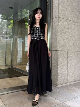 「LILY BROWN（リリーブラウン）のアイテム（ワンピース/ドレス）」を使った、LILY BROWNさん（レディース・160cm）の夏コーディネート