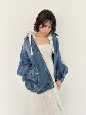 「LILY BROWN（リリーブラウン）のアイテム（ブルゾン）」を使った、LILY BROWNさん（レディース・152cm）の冬コーディネート