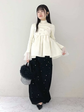 LILY BROWNさん（レディース・156cm）の冬コーディネート