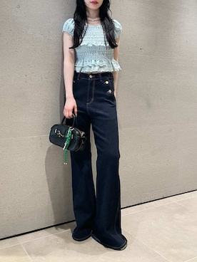 「LILY BROWN（リリーブラウン）のアイテム（パンツ）」を使った、LILY BROWNさん（レディース・160cm）の夏コーディネート