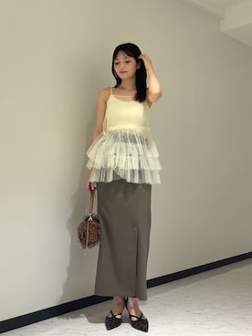 「アイテム（パンプス、その他）」を使った、LILY BROWNさん（レディース・163cm）の夏コーディネート