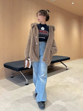 「アイテム（その他ヘアアクセサリー）」を使った、LILY BROWNさん（レディース・150cm）の秋コーディネート