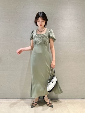 「LILY BROWN（リリーブラウン）のハートパンプス（パンプス、その他）」を使った、LILY BROWNさんの秋コーディネート
