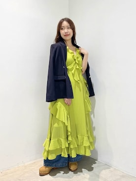 「LILY BROWN（リリーブラウン）のアイテム（サンダル）」を使った、LILY BROWNさん（レディース・159cm）の春コーディネート