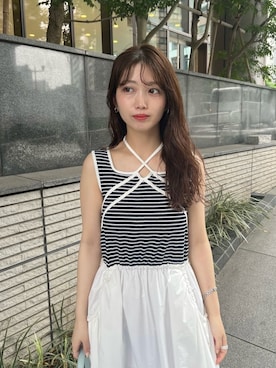 「スタイルアップ」｜LILY BROWNさん（レディース・152cm）の夏コーディネート