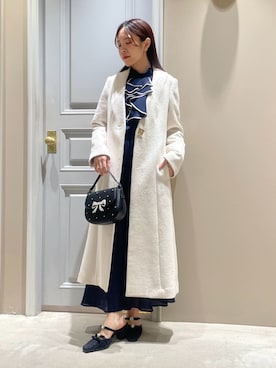 「アイテム（その他ヘアアクセサリー）」を使った、LILY BROWNさん（レディース・156cm）の冬コーディネート