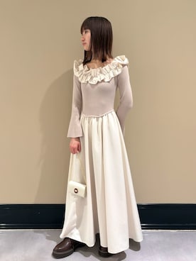 LILY BROWNさん（レディース・153cm）の冬コーディネート