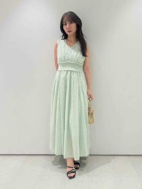 「LILY BROWN（リリーブラウン）のアイテム（ワンピース/ドレス）」を使った、LILY BROWNさん（レディース・152cm）の夏コーディネート