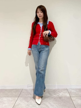 「LILY BROWN（リリーブラウン）のアイテム（トップス）」を使った、LILY BROWNさん（レディース・161cm）の春コーディネート