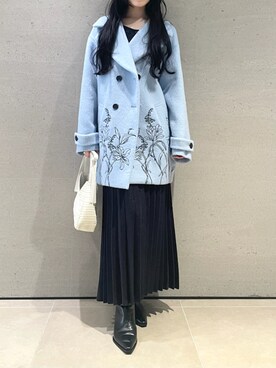 「LILY BROWN（リリーブラウン）のアイテム（その他アウター）」を使った、LILY BROWNさん（レディース・160cm）の冬コーディネート