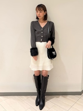 「ビジュー」｜LILY BROWNさん（レディース・160cm）の秋コーディネート