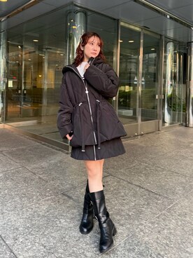「アイテム（その他ヘアアクセサリー、ホワイト系）」を使った、LILY BROWNさん（レディース・152cm）の秋コーディネート