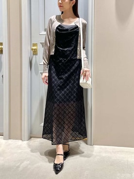 「LILY BROWN（リリーブラウン）のアイテム」を使った、LILY BROWNさん（レディース・156cm）の春コーディネート