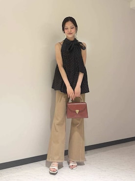 「アイテム（アンダーウェア）」を使った、LILY BROWNさん（レディース・158cm）の夏コーディネート