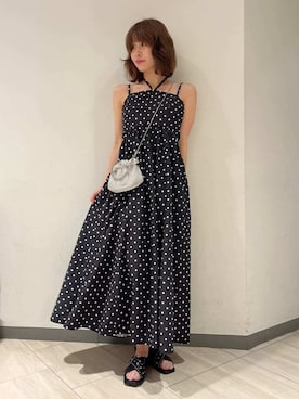 「LILY BROWN（リリーブラウン）のアイテム（ワンピース/ドレス）」を使った、LILY BROWNさん（レディース・162cm）の夏コーディネート