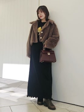 LILY BROWNさん（レディース・150cm）の冬コーディネート