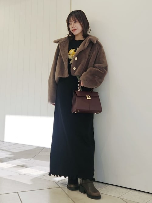 セール】バリエファーショートコート（ブルゾン）｜LILY BROWN（リリー